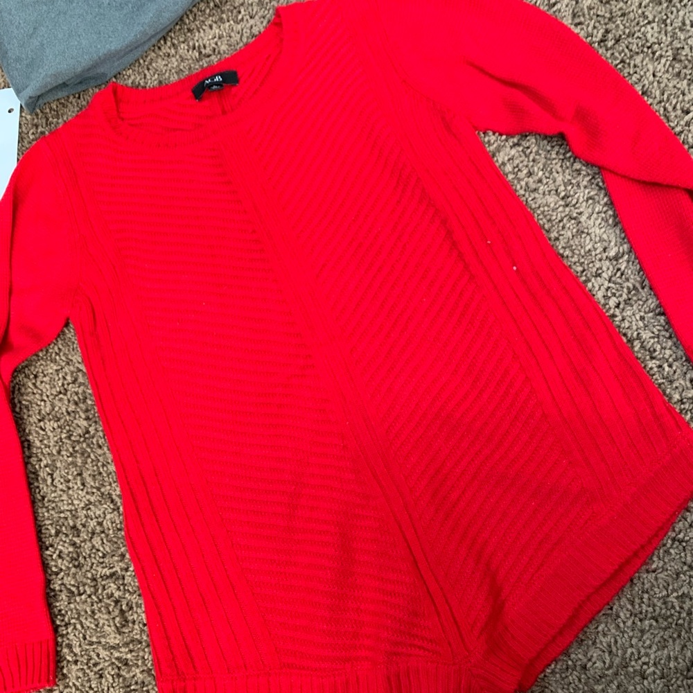 Red Patterned Sweater